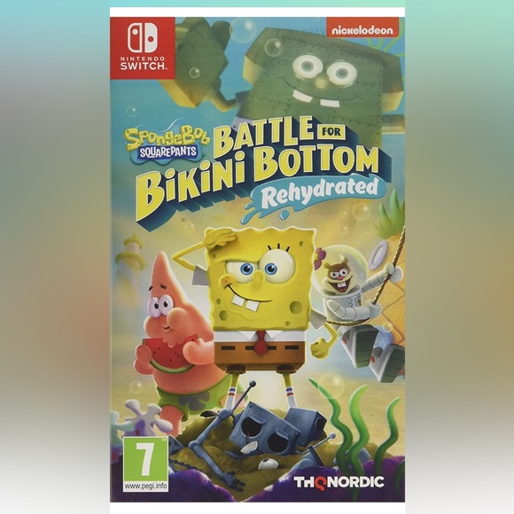 Spongebob SquarePants Battle for Bikini Bottom Rehydrated Nintendo Switch Game - Picture 1 of 4